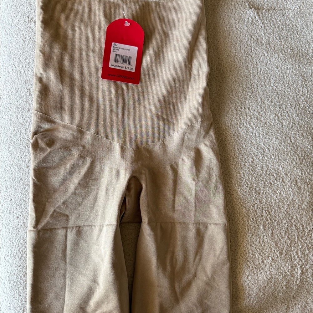 SPANX Shaping Mid thigh Bodysuit In Nude,  Size M